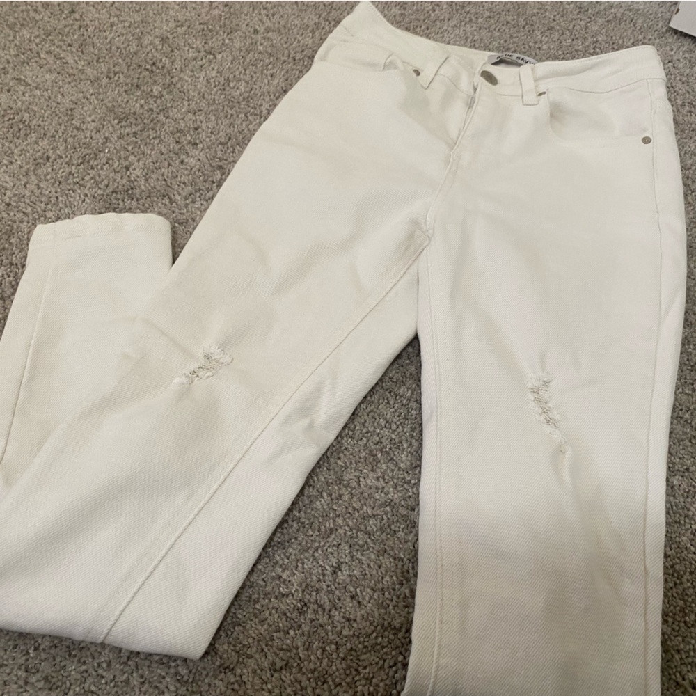 Blue Savvy White Skinny Jeans 5/27 EUC